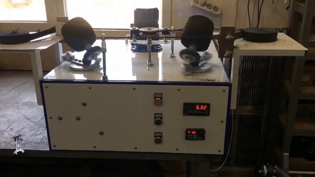 Экспериментальный намотчик трикотажной пряжи на 2 рулона. Вариант 11.