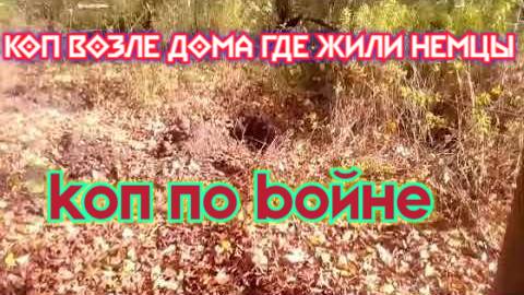 коп возле дома где жили немцы -- коп по войне.