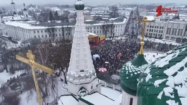 В Ярославле прошли масштабные масленичные гуляния