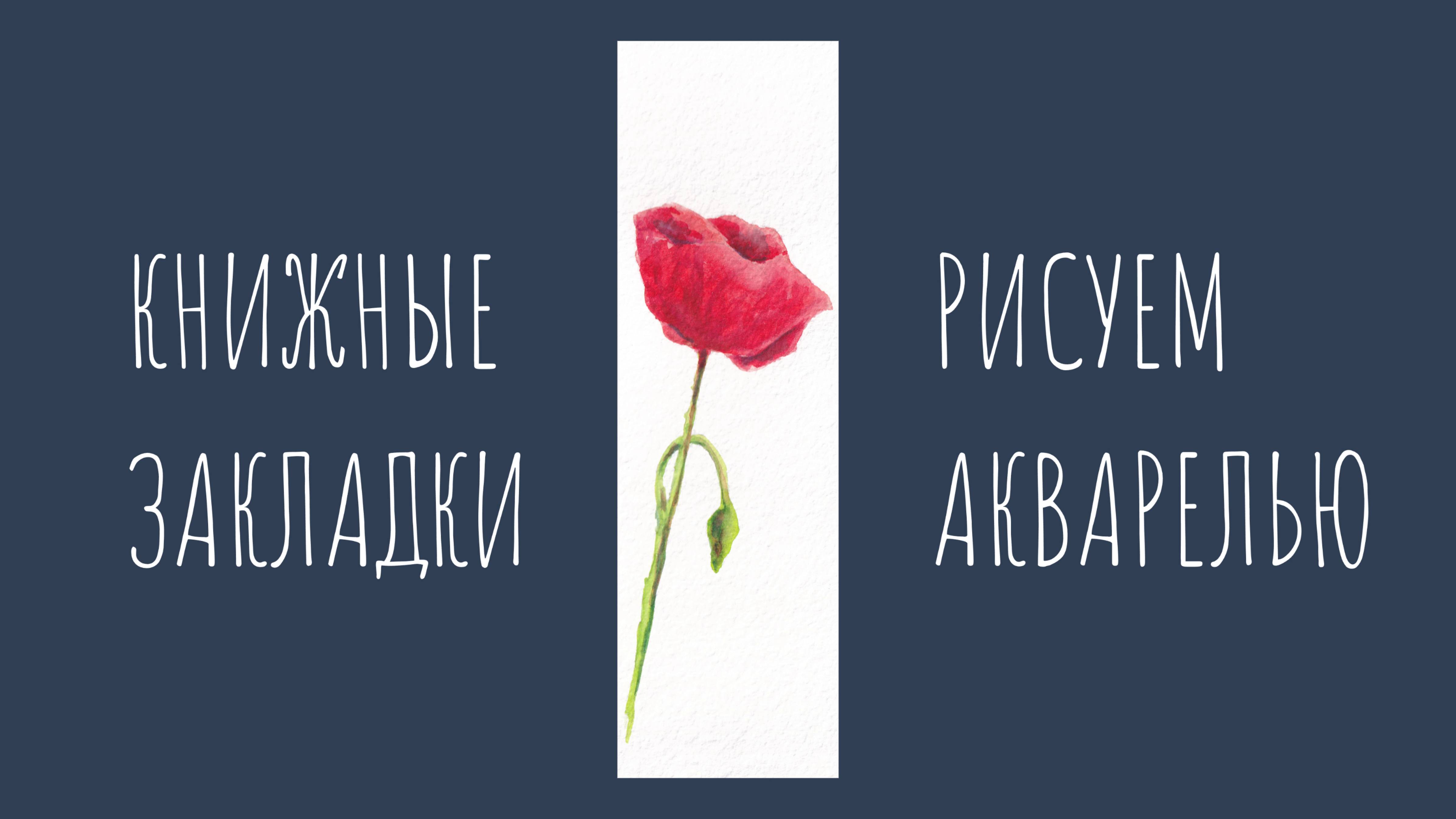 Как нарисовать мак на белом фоне акварелью