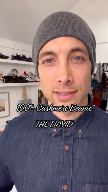 100% Cashmere Beanie The David