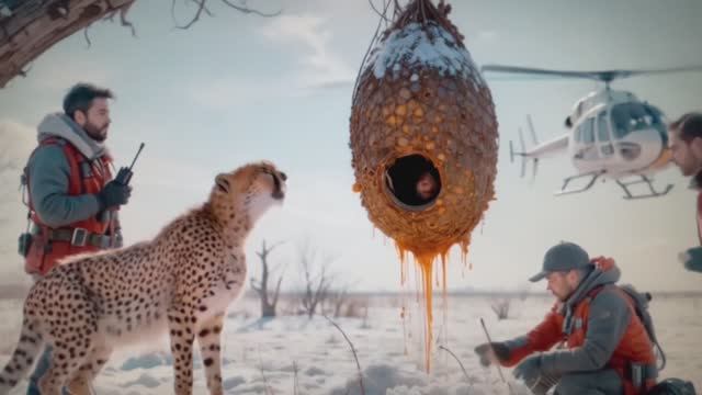 Учёные-биологи спасли кошачью семью гепардов от вредоносных и опасных насекомых
