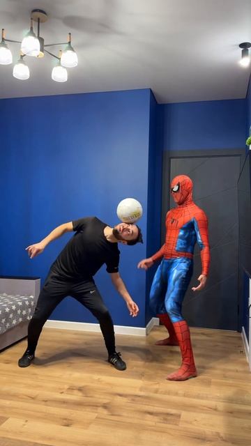 Spiderman vs. football player#shorts