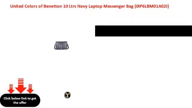 United Colors of Benetton 10 Ltrs Navy Laptop Messenger Bag 0IP6LBM01A02I