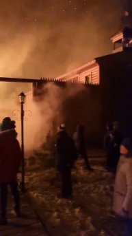 Пожар на турбазе 03.03.2025г.