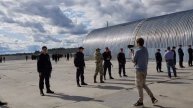 Шиес 17 августа 2019г. Разгрузка вертолёта.