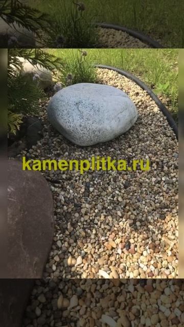 оранжевая галька применение в ландшафтном дизайне