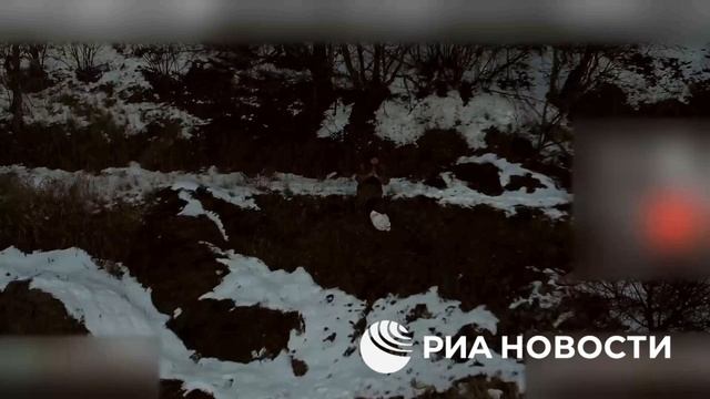 مشاهد لاستسلام جندي أوكراني في مقاطعة دونيتسك