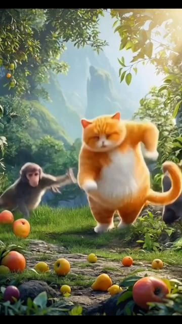 Приключение кота в райском саду🙊😹