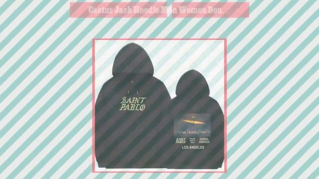 Cactus Jack Hoodie Men Women Double-sided Logo Print LOOK MOM I CAN FLY Travis Scott Hoodies Unis..