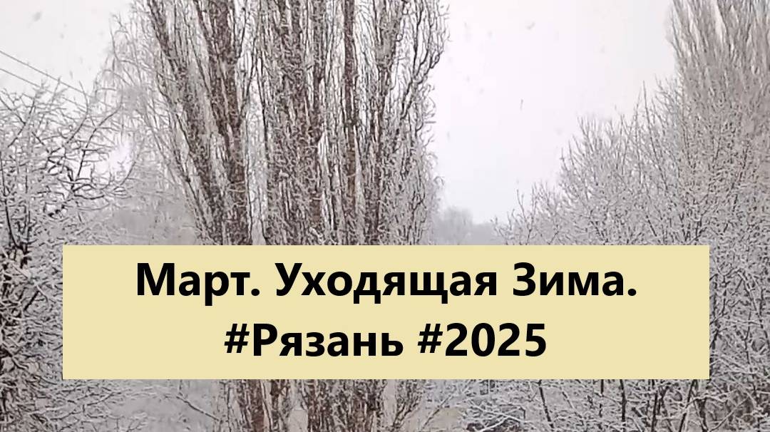 Март. Уходящая Зима.  #Рязань #Зима #2025