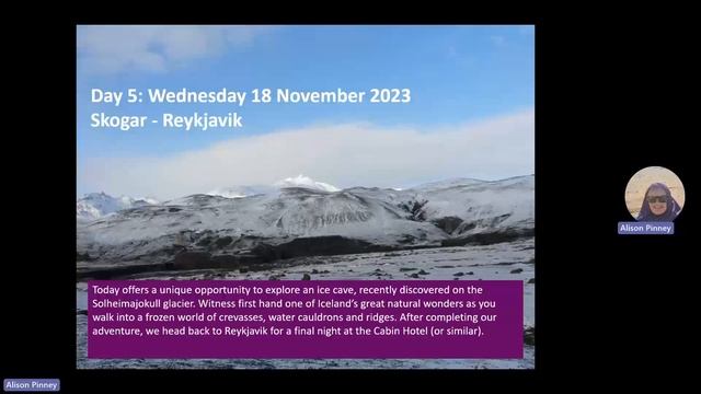 Iceland Volcanoes and Glaciers Information Evening  October 2023