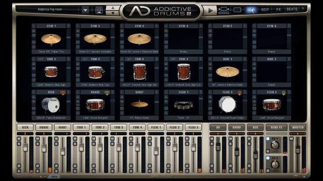 Addictive Drums 2 preset pop rock (Hilsong - Hosana) Cover