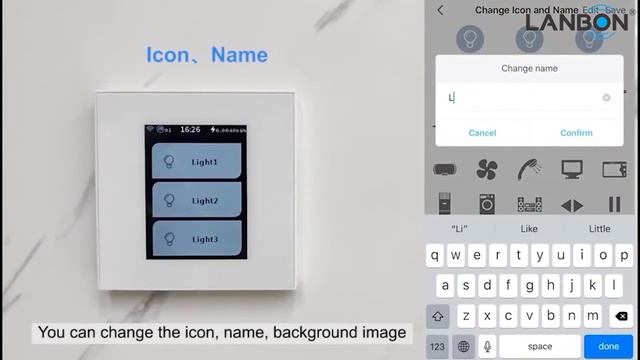 LANBON MagicPanel LCD Wifi Mesh Smart Switch for Homekit  User Guide ( By link : www.lanbon.com )