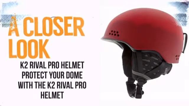 K2 Rival Pro Helmet- Red - TheSkiBum.com