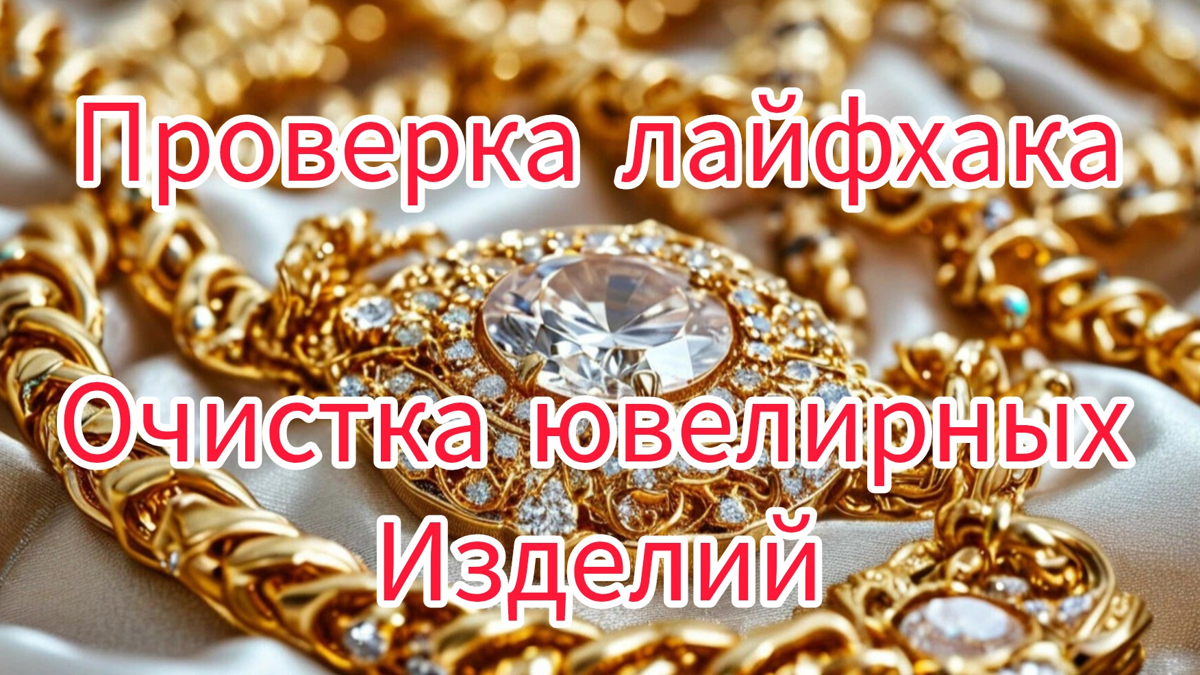 проверяю лайфхак по очистке ювелирных изделий.