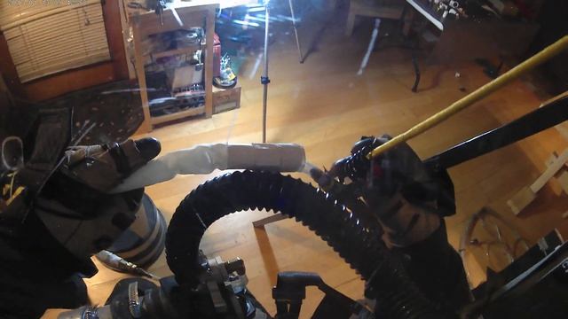 Mark VIIIc suit operation with camera inside helmet, with audio.