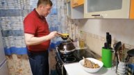 Говядина с овощами и грибочками в афганском казане (часть 2)