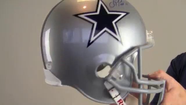 Troy Aikman Signed Helmet - Replica - HOF 2006 - JSA/SM