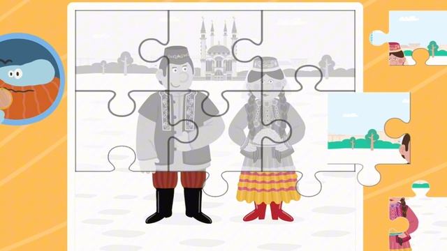 Развивающий мультфильм для детей "Пазлы" (познавательный мультик для малышей) Татары