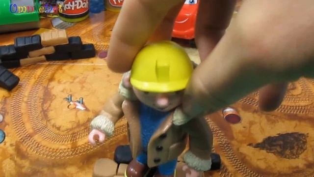 Play Doh Гравийный завод 49413 с машинкой Chuck. Набор пластилина. Обзор и как лепить. На русском