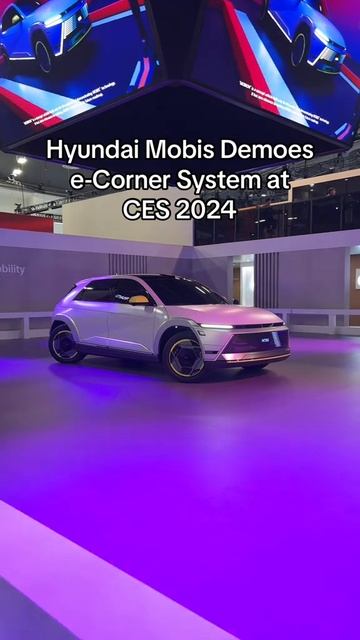 Hyundai Mobis Demoes  e-Corner System AT GES 2024🔥парковаться будет проще
