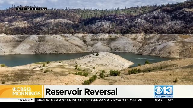 Dramatic photos show how storms filled California reservoirs