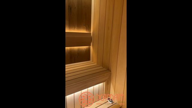 Сауна из Канадского кедра и Альпийской термо Ели из Южного Тироля #hamamnsk #хамамнск