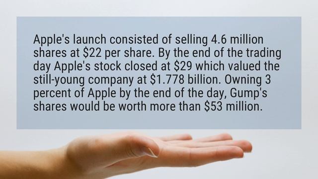 How much would Forrest Gump Apple stock be worth today?