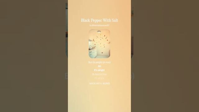 Black Pepper With Salt