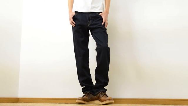 EDWIN エドウィン 503 レギュラー ストレート ジーンズ メンズ デニム テーパード スリムパンツ 日本製 14オンス 定番 アメカジ 黒 インディゴ ED503 mv164