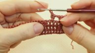 Самые простые узоры крючком для начинающих. Скрещенные столбики как вязать.Легкий узор! Урок 84