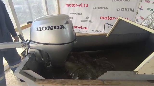 Запуск двигателя Honda 9.9