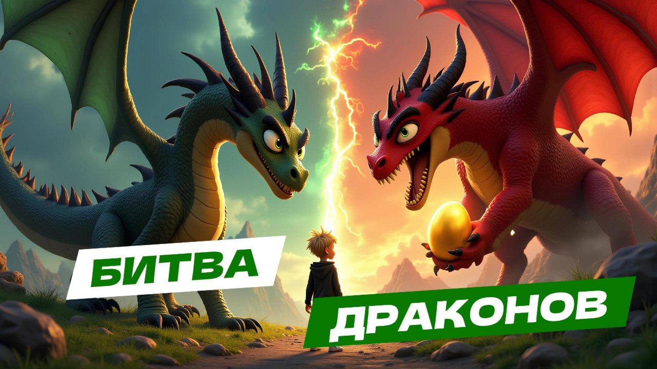 Битва драконов | Мультфильм про драконов для всей семьи🐉🔥🐲