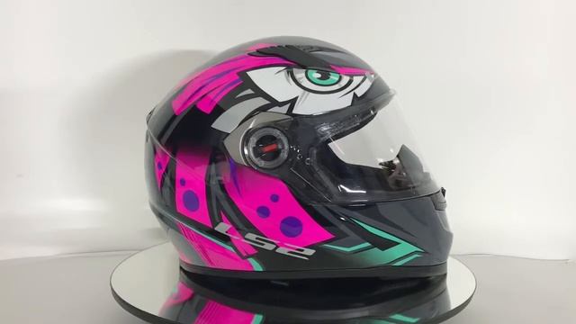 Capacete LS2 FF358 CLASSIC Tribal Rosa Fuscia - Loja Superbike