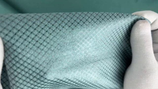 Ткань иск. замша лазерная обработка цв. темн. ментол