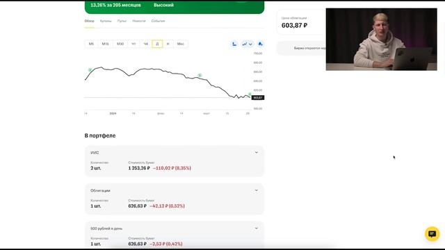 Инвестирую 500 рублей в день. Отчёт за 2 неделю | Лева о финансах