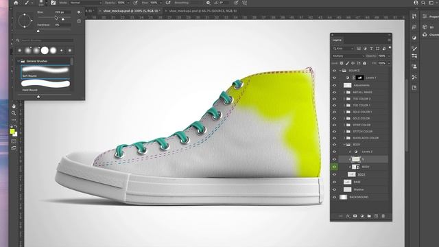 Shoe Mockup - Photoshop #3