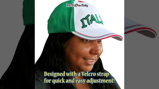 Italia Multi color Block Text Baseball Cap