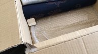 Unboxing kimono fabric bolts