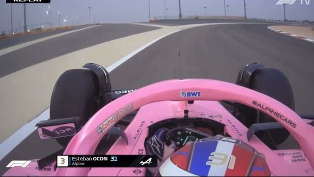 F1 Red Flag Esteban ocon pre temporada 2022