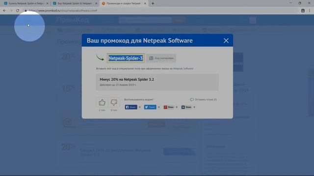 Промокод Netpeak Software