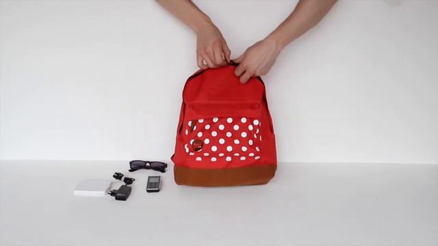 Мини Обзор Рюкзака Mi-Pac Polkadot Bright Red