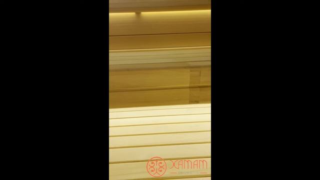 Плавные парящие полки из африканского дуба смотрятся невероятно! #строимтепло #хамамнск #hamamnsk