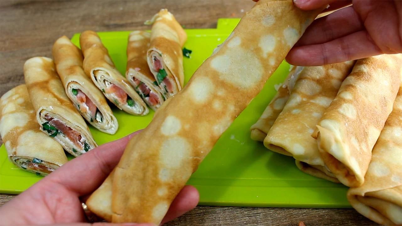 Вкусные Закусочные Блинчики / Простой Рецепт на Праздничный Стол