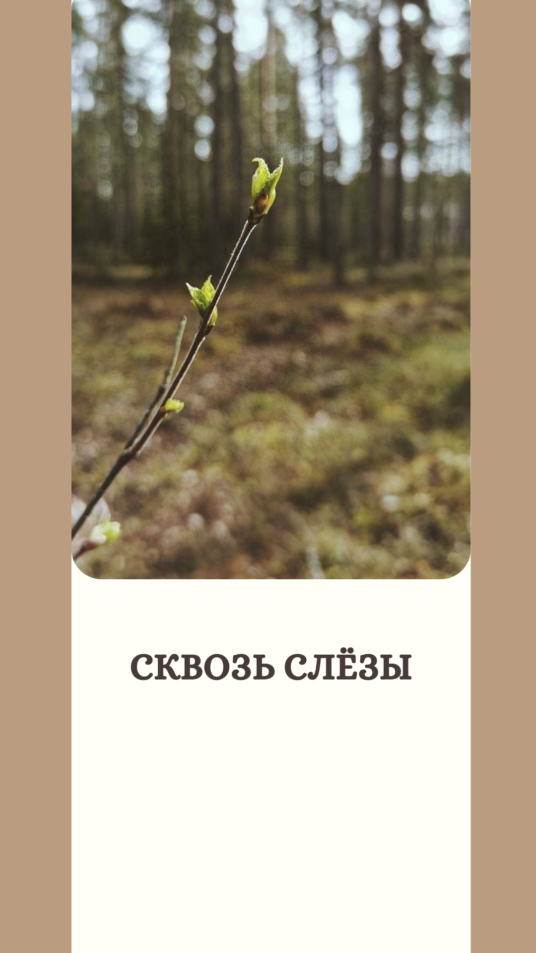 Сквозь слёзы