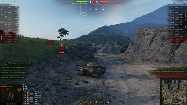 Напряжённый бой Т 54