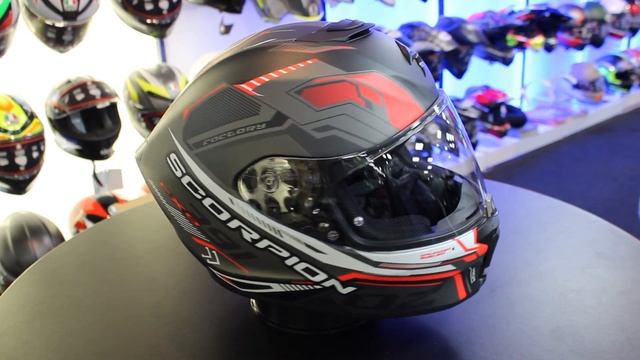 Scorpion Exo 391 Haut Motorcycle Helmet (Black|Silver|Red)