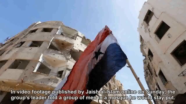 Fighters start to quit last rebel pocket of Syria's Ghouta