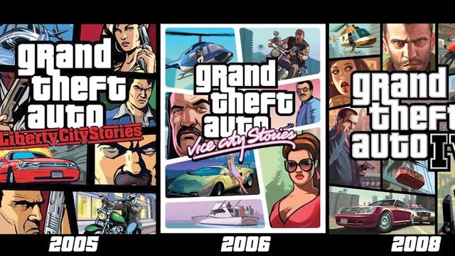 GTA series Cover Art Evolution - 1997 to 2022